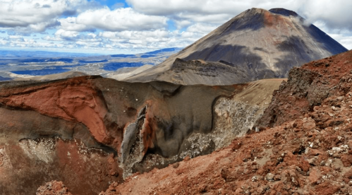 The red crater on the Tongariro Crossing